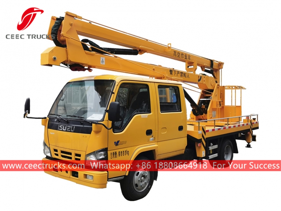 รถบรรทุกกระเช้าลอยฟ้าอีซูซุ 14 ม.