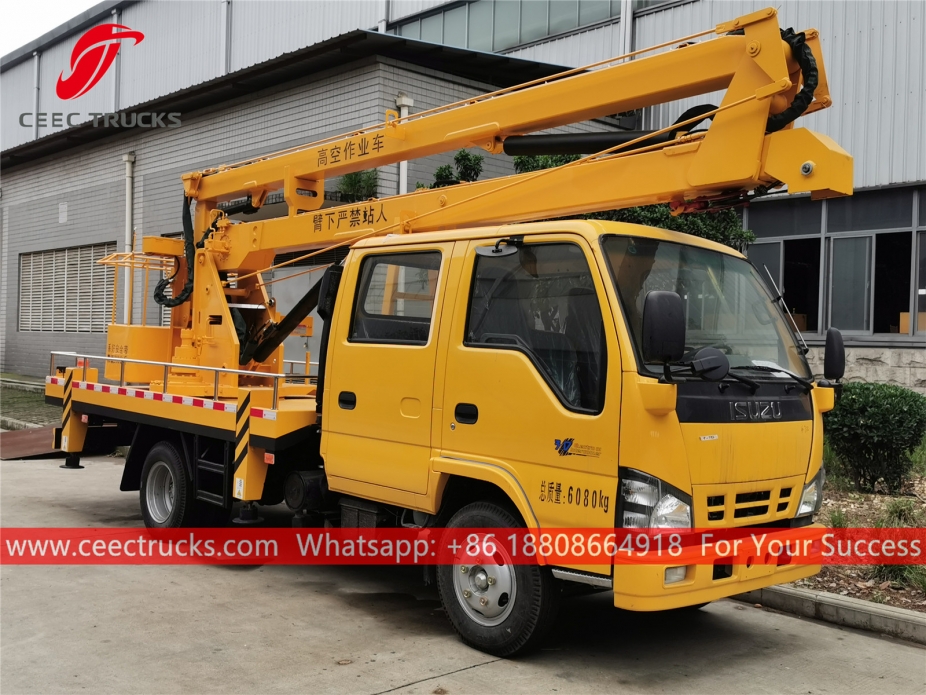 รถบรรทุกกระเช้าลอยฟ้าอีซูซุ 14 ม.