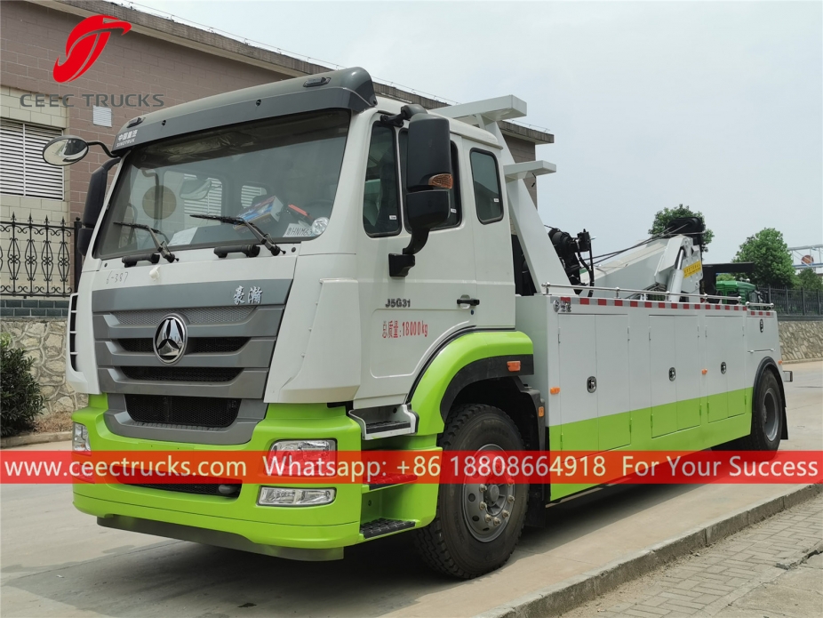 รถบรรทุกลาก SINOTRUK Road Wrecker