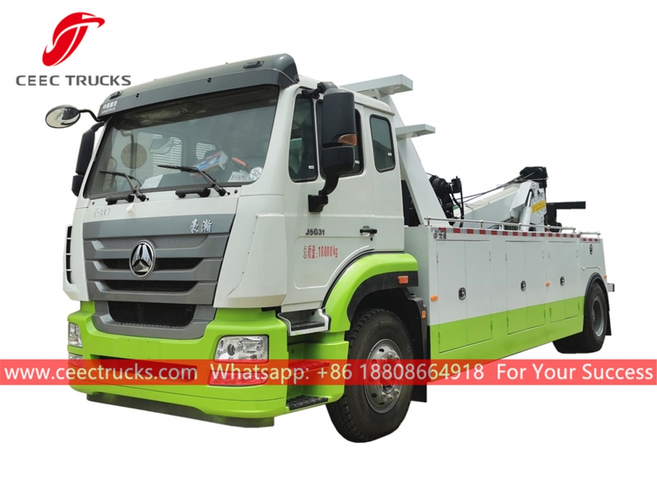 รถบรรทุกลาก SINOTRUK Road Wrecker