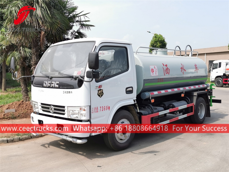 รถบรรทุกถังน้ำ 4CBM DONGFENG