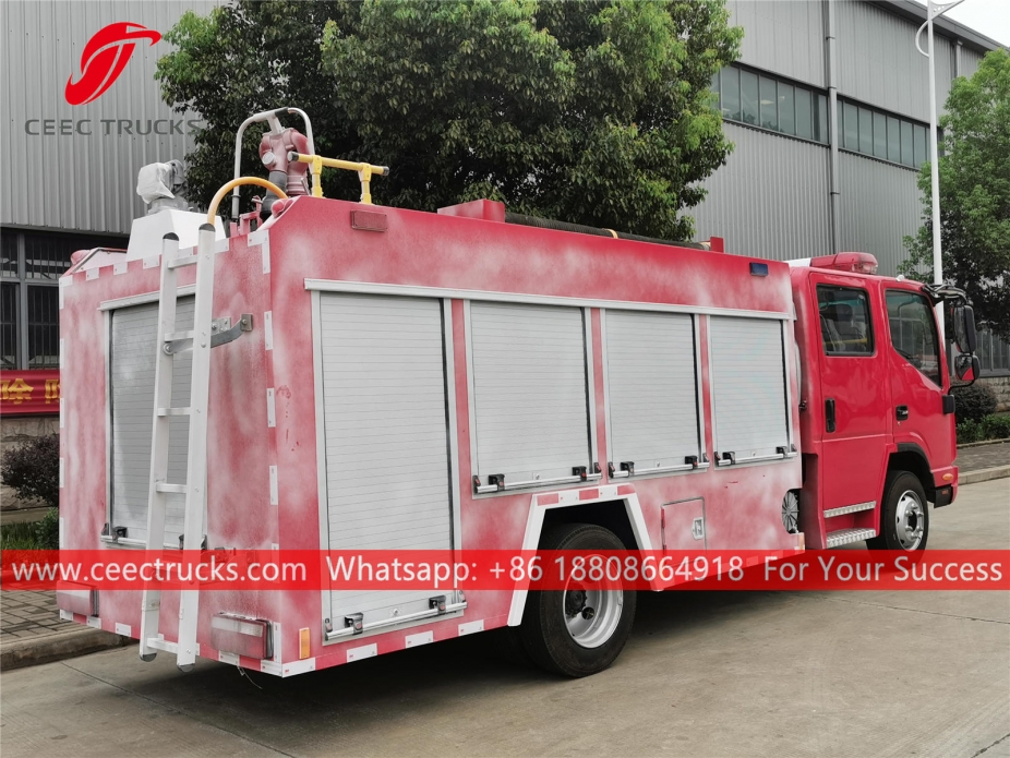 รถดับเพลิง JAC 3CBM ถังน้ำ