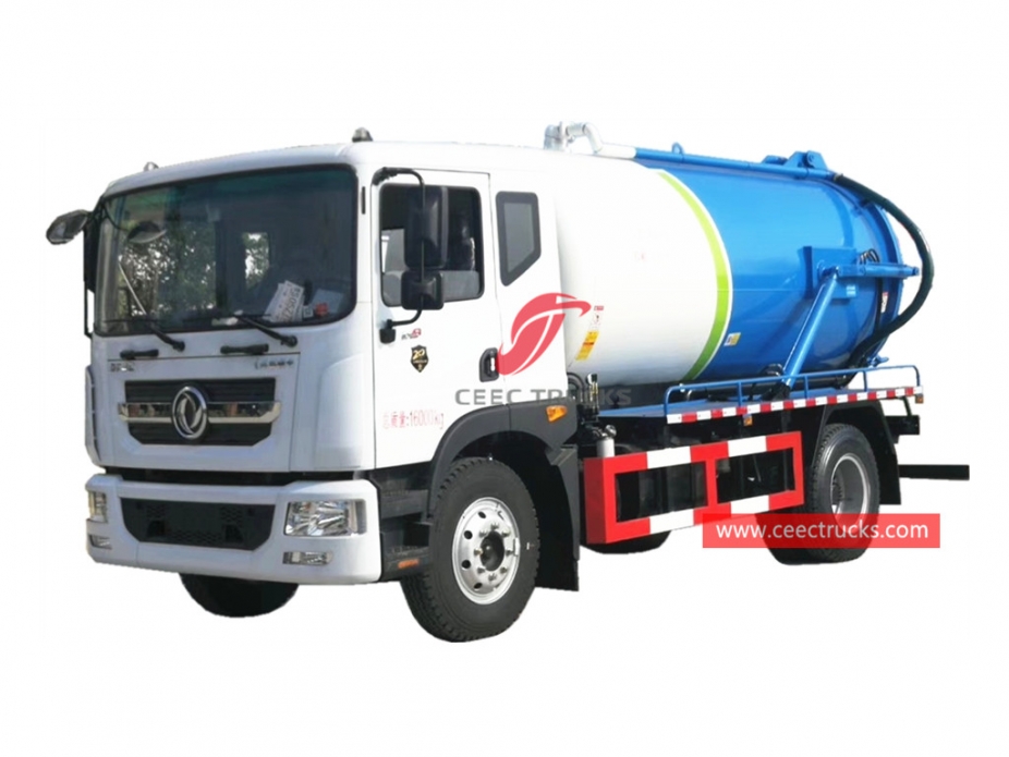 รถบรรทุกดูดน้ำเสีย 10CBM DONGFENG