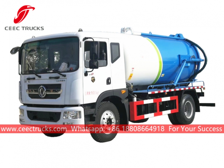 รถบรรทุกดูดน้ำเสีย 10CBM DONGFENG