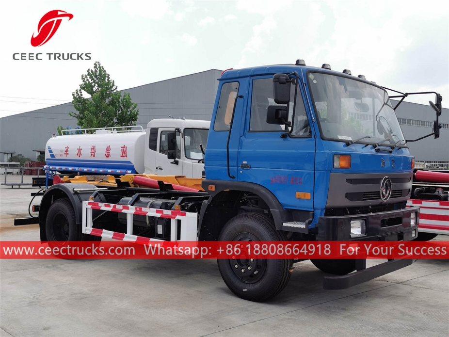 รถบรรทุกขยะตู้คอนเทนเนอร์แบบถอดได้ Dongfeng