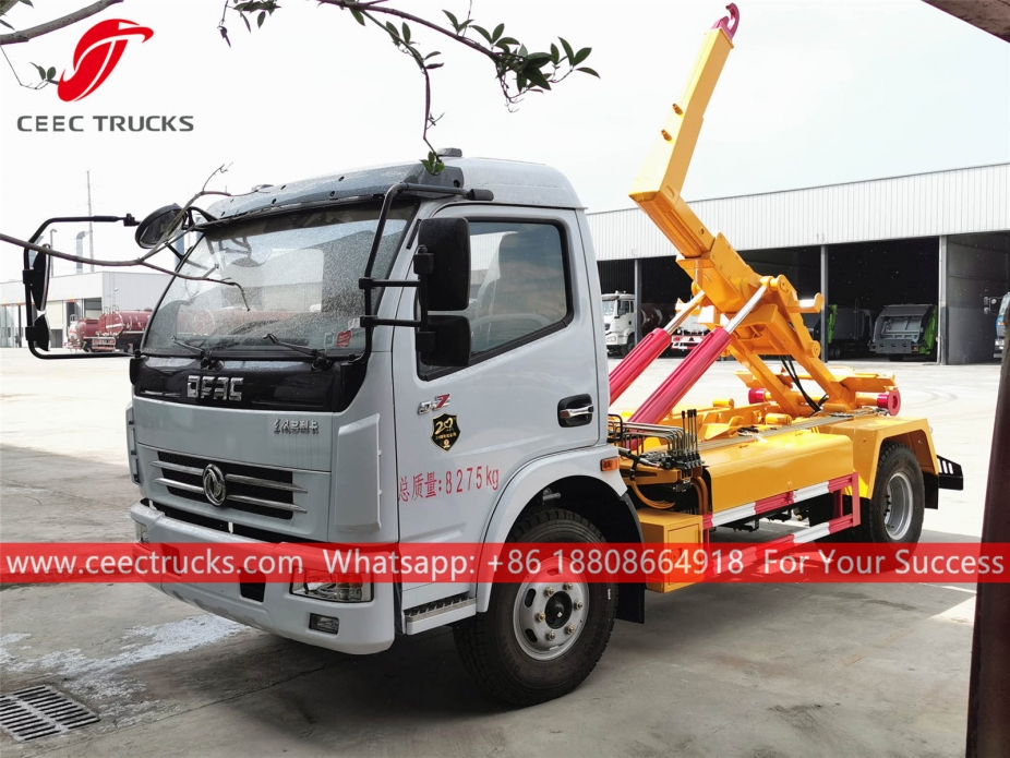 รถบรรทุกขยะแขน Dongfeng Hook