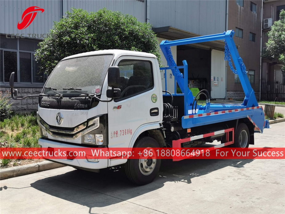 รถบรรทุกแบบมีถังบรรจุขยะ 5CBM Dongfeng