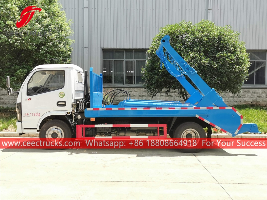 รถบรรทุกแบบมีถังบรรจุขยะ 5CBM Dongfeng