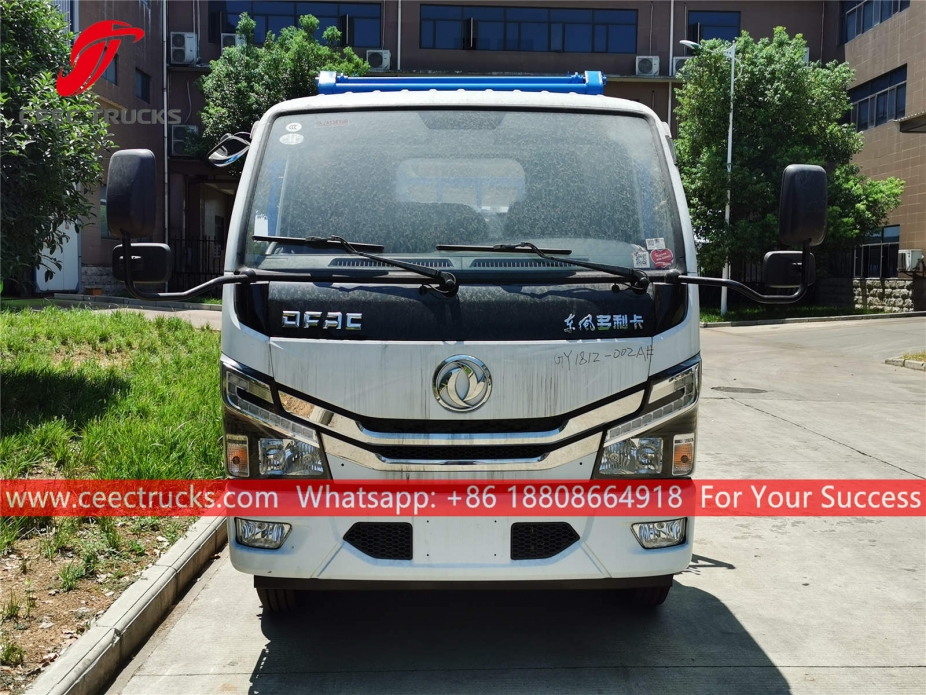 รถบรรทุกแบบมีถังบรรจุขยะ 5CBM Dongfeng