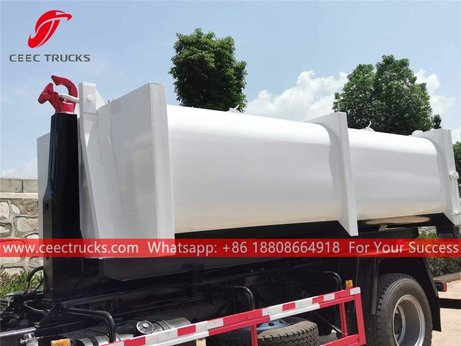 รถบรรทุกขยะแบบมีตะขอยก 10CBM