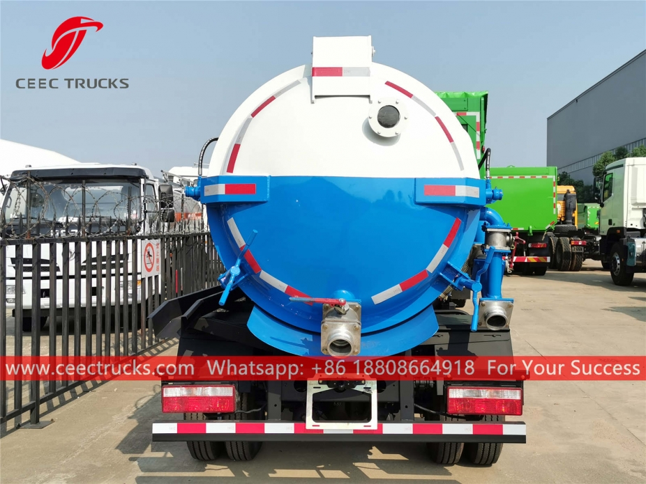 รถบรรทุกดูดสูญญากาศ Dongfeng 4,000 ลิตร