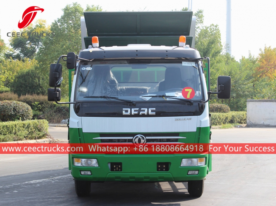 รถบรรทุกขยะ 6CBM ของแกมเบีย Dongfeng