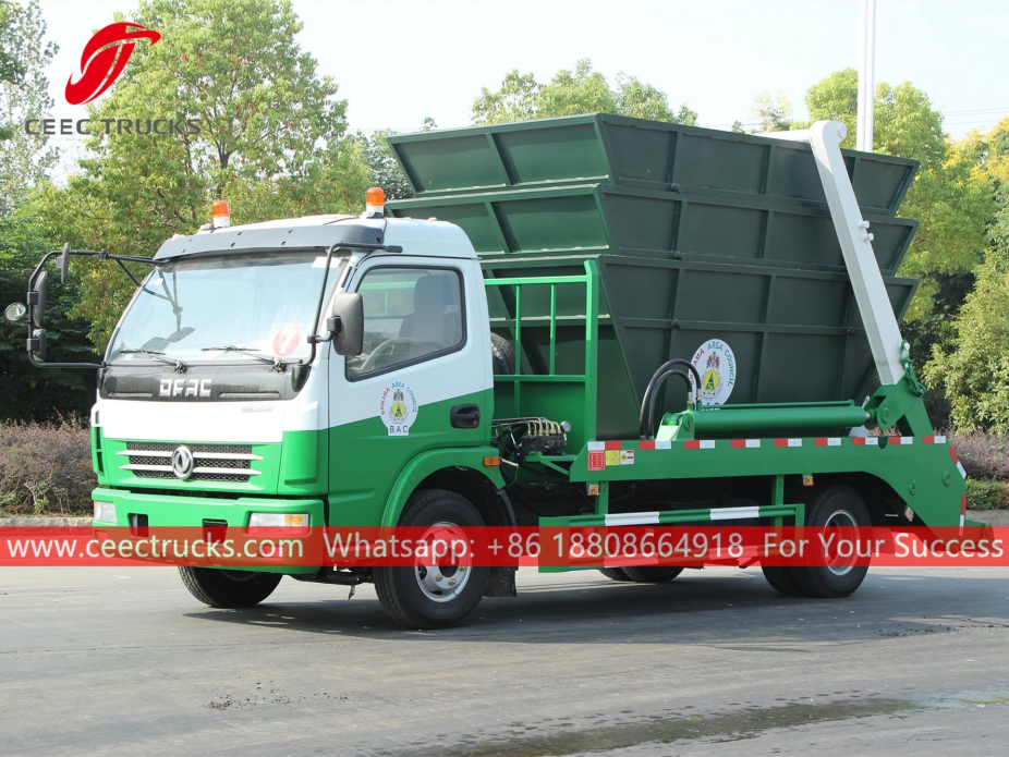 รถบรรทุกขยะ 6CBM ของแกมเบีย Dongfeng