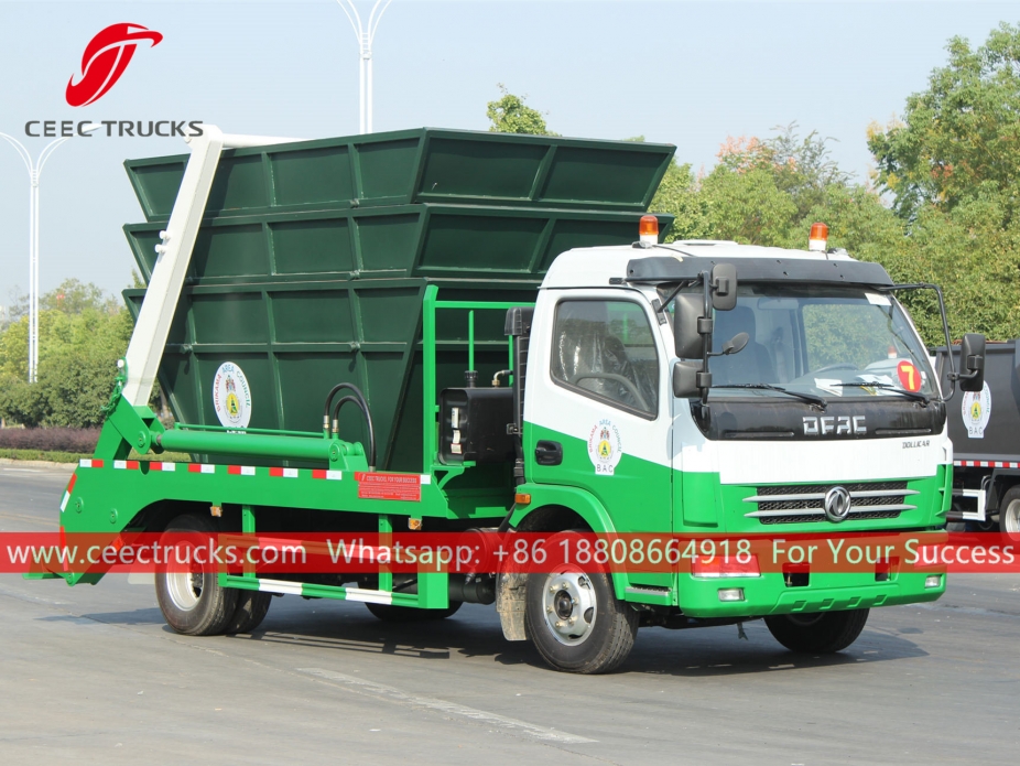 รถบรรทุกขยะ 6CBM ของแกมเบีย Dongfeng
