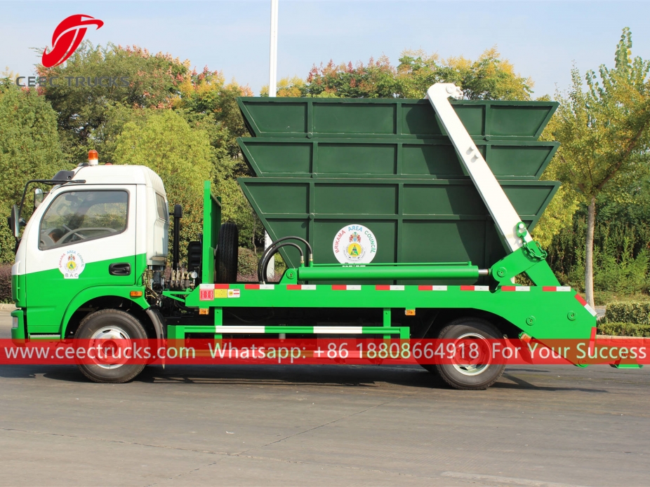 รถบรรทุกขยะ 6CBM ของแกมเบีย Dongfeng