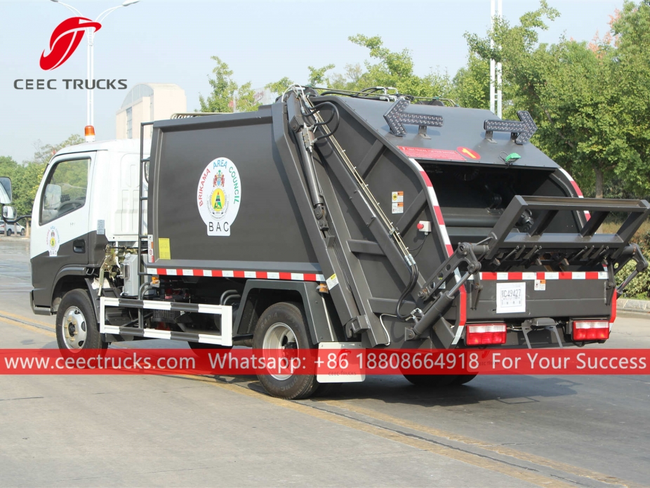 รถบรรทุกขยะอัด 6CBM ของแกมเบีย