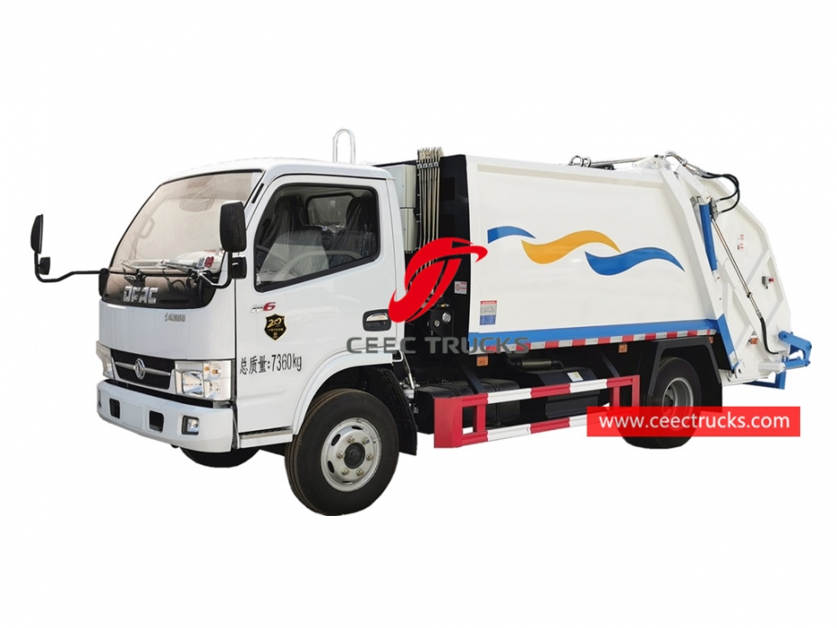 รถบรรทุกขยะแบบบรรทุกหลัง Dongfeng 6CBM