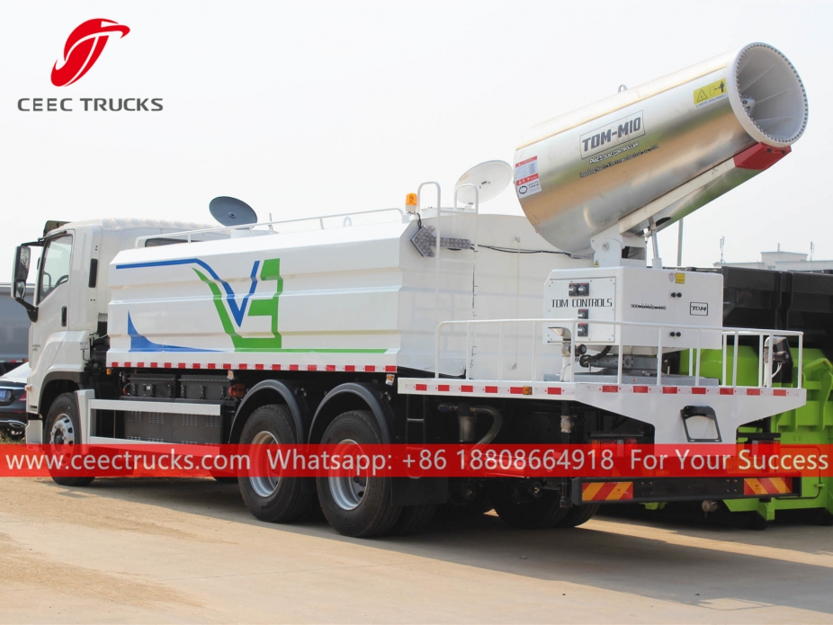 รถบรรทุกสเปรย์น้ำป้องกันฝุ่น ISUZU GIGA 16CBM
