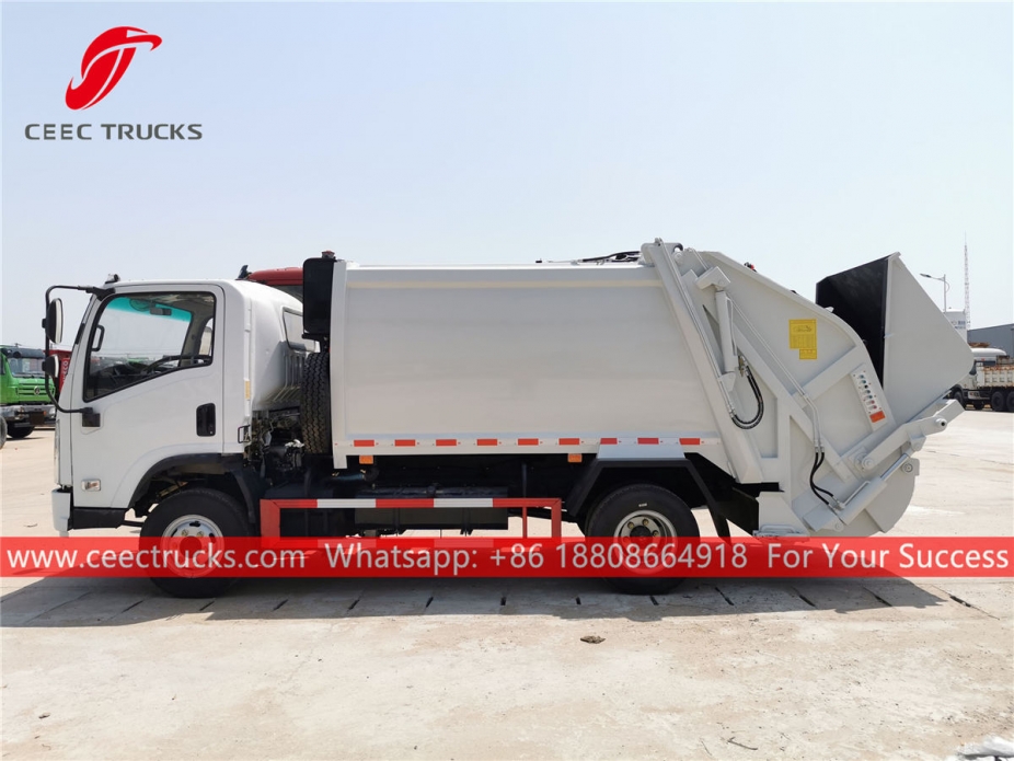Factory price ISUZU 5CBM Garbage compression truck for exporting