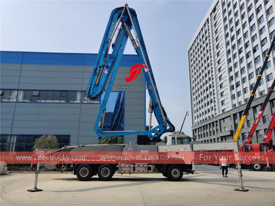 รถบรรทุกปั๊มซีเมนต์ HOWO 38 เมตร