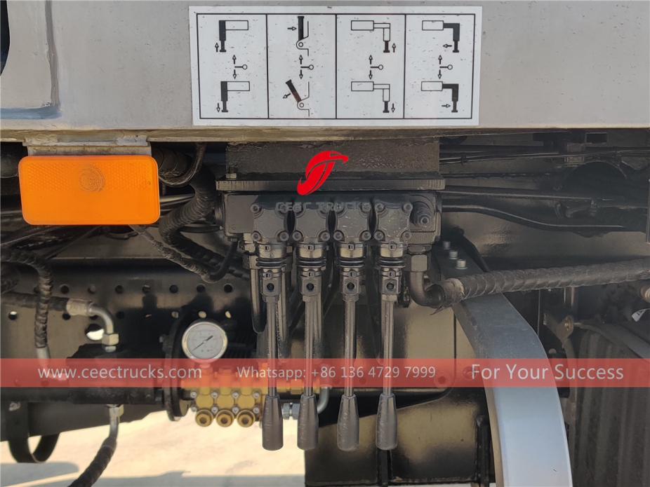 รถบรรทุกปั๊มซีเมนต์ HOWO 38 เมตร