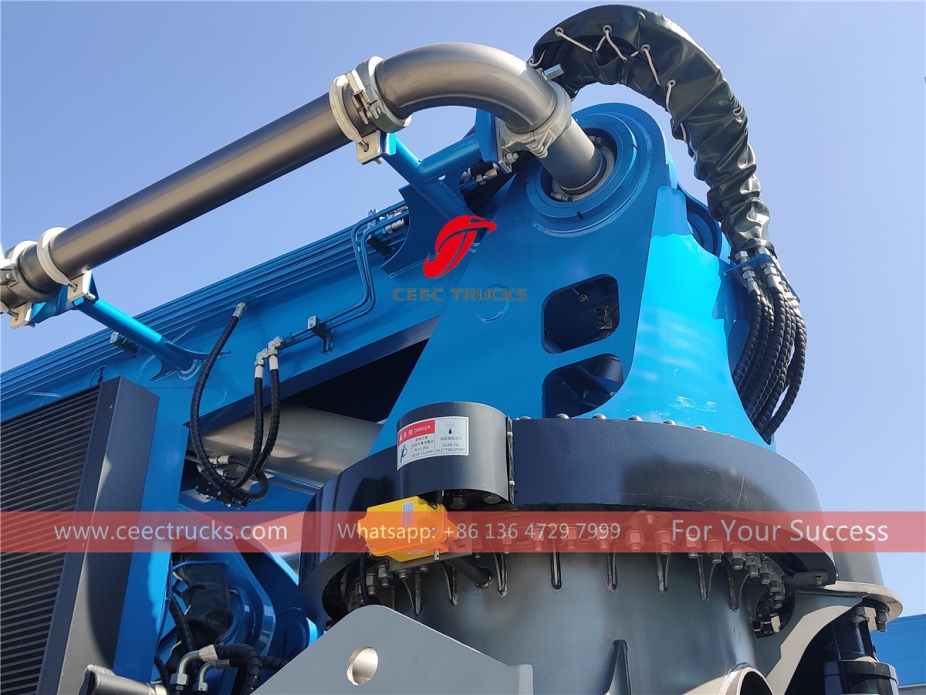 รถบรรทุกปั๊มซีเมนต์ HOWO 38 เมตร