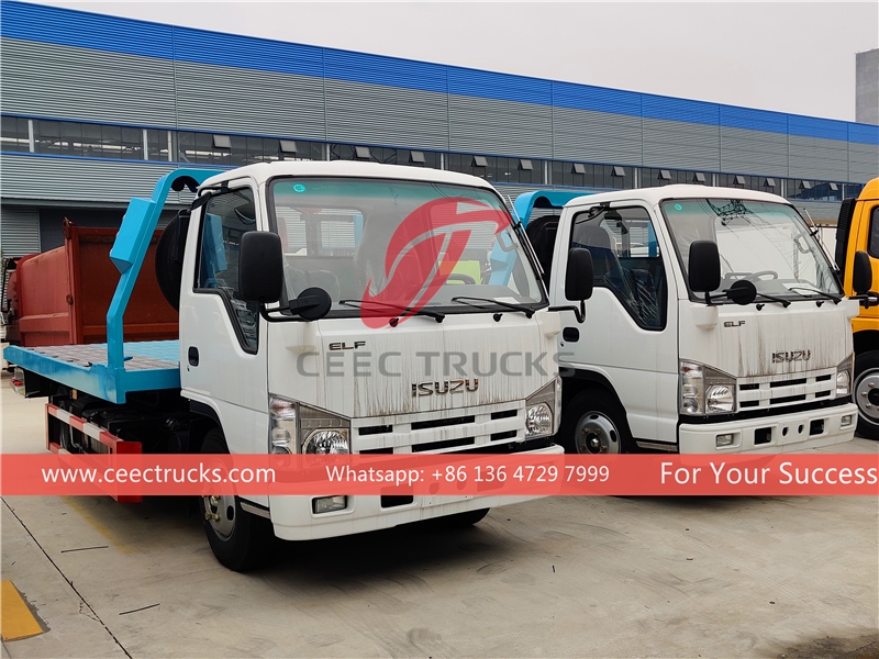รถบรรทุกพ่วงข้างพังเสียหาย ISUZU 100P