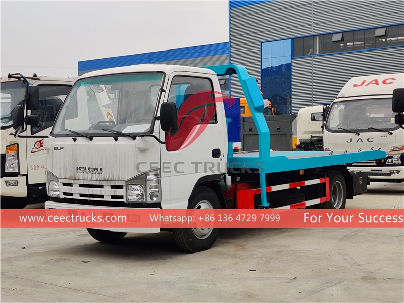 รถบรรทุกพ่วงข้างพังเสียหาย ISUZU 100P