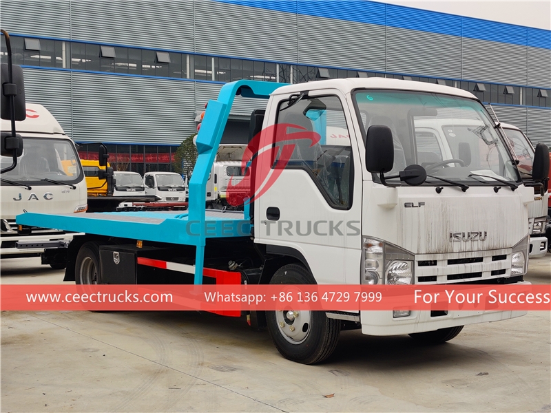 รถบรรทุกพ่วงข้างพังเสียหาย ISUZU 100P