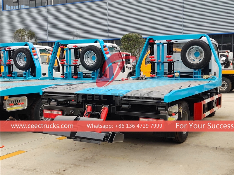 รถบรรทุกพ่วงข้างพังเสียหาย ISUZU 100P