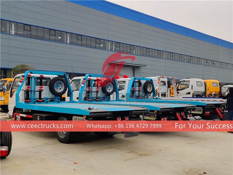 รถบรรทุกพ่วงข้างพังเสียหาย ISUZU 100P