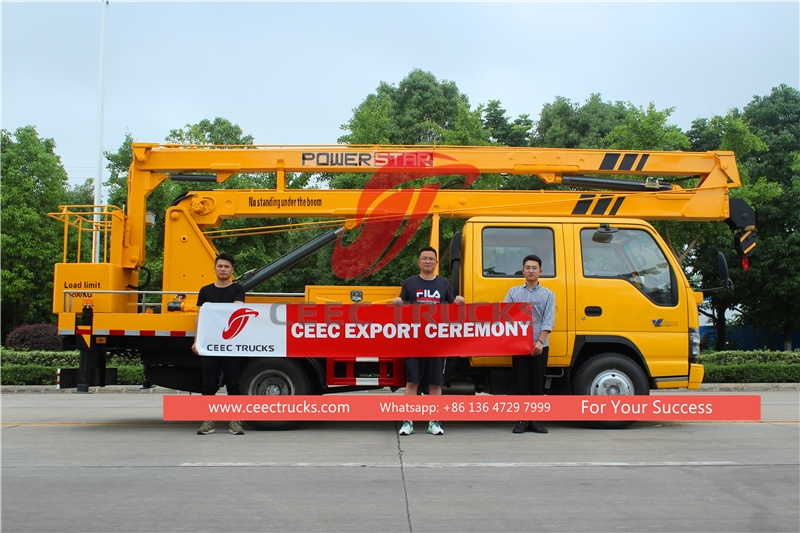 รถบรรทุกกระเช้าลอยฟ้าอีซูซุ 18 เมตร