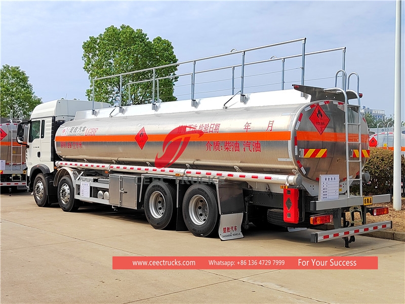 รถบรรทุกน้ำมันใหม่เอี่ยม 40 ลูกบาศก์เมตรของฮาวโอ