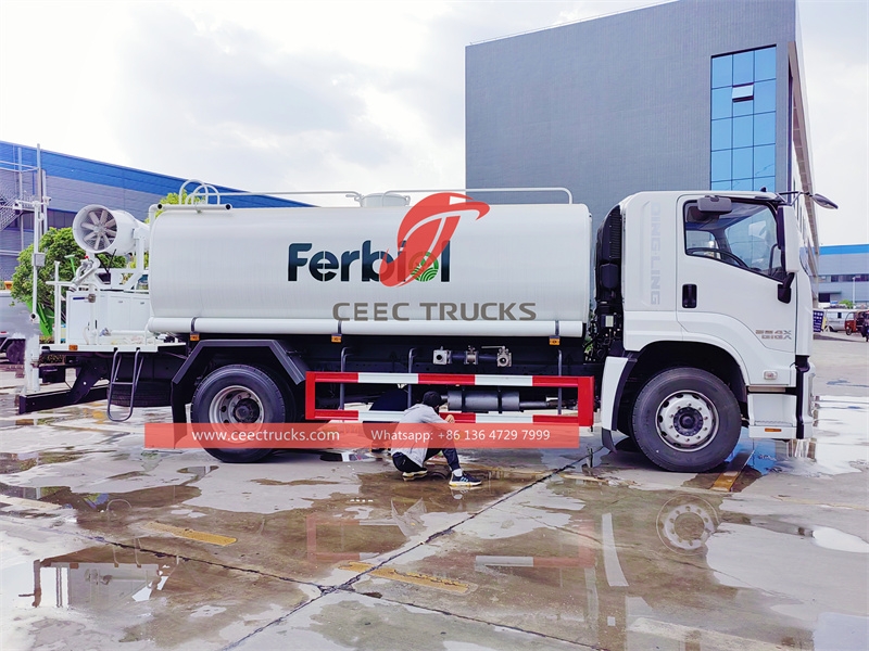 รถบรรทุกป้องกันฝุ่นประสิทธิภาพสูง ISUZU GIGA ความจุขนาดใหญ่ 16CBM