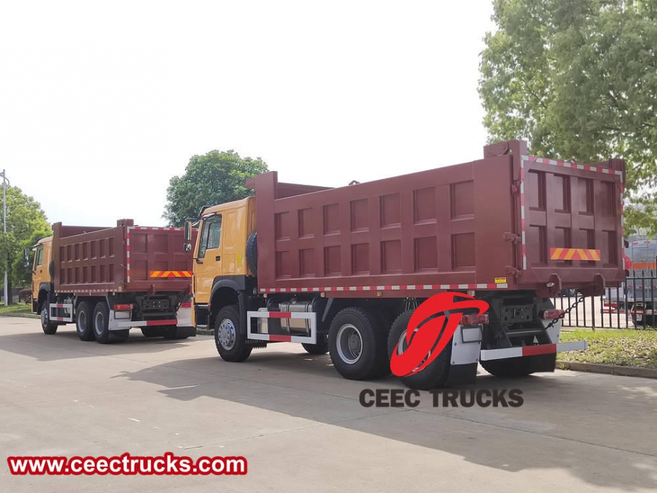 รถบรรทุกดัมพ์เหมืองแร่ Howo 371 แรงม้า