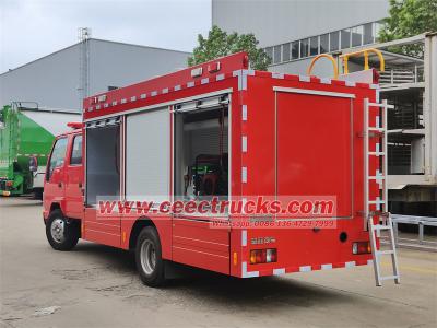 Isuzu mini telescopic lighting rescue fire trucks