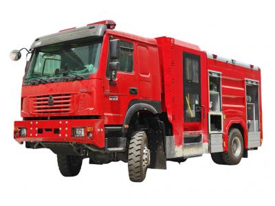 HOWO 4x4 offroad pumper firefighting truck