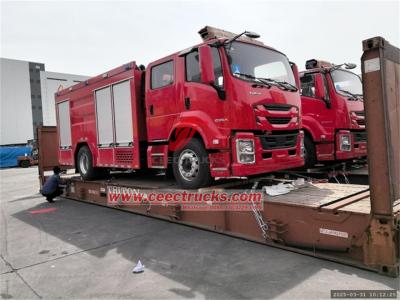 Isuzu GIGA 4X water foam pumper tanker fire truck