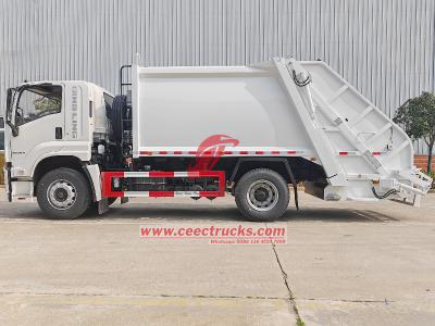 ISUZU FTR 10CBM rear loader garbage compactor truck