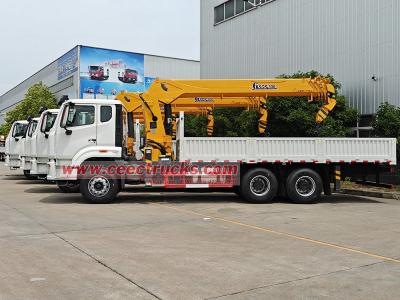 HOWO 12Ton heavy boom crane truck