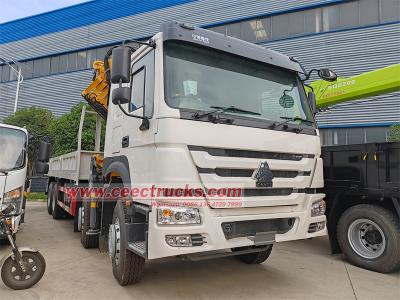 HOWO 8x4 heavy-duty knuckle crane truck