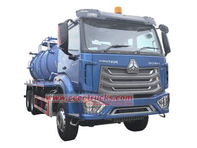 Howo 15 cbm septic tank pump truck