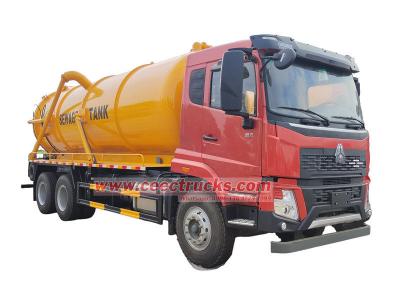 Howo 20 cbm vacuum suction pump truck