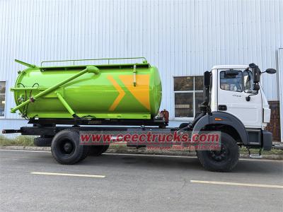 Beiben 1929 LHD 10CBM sewage vacuum truck