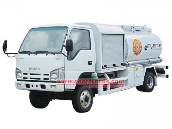 ISUZU helicopter jet fuel tanker truck 5000L