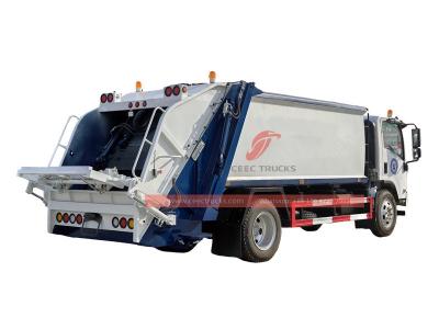 Isuzu rear loader garbage truck