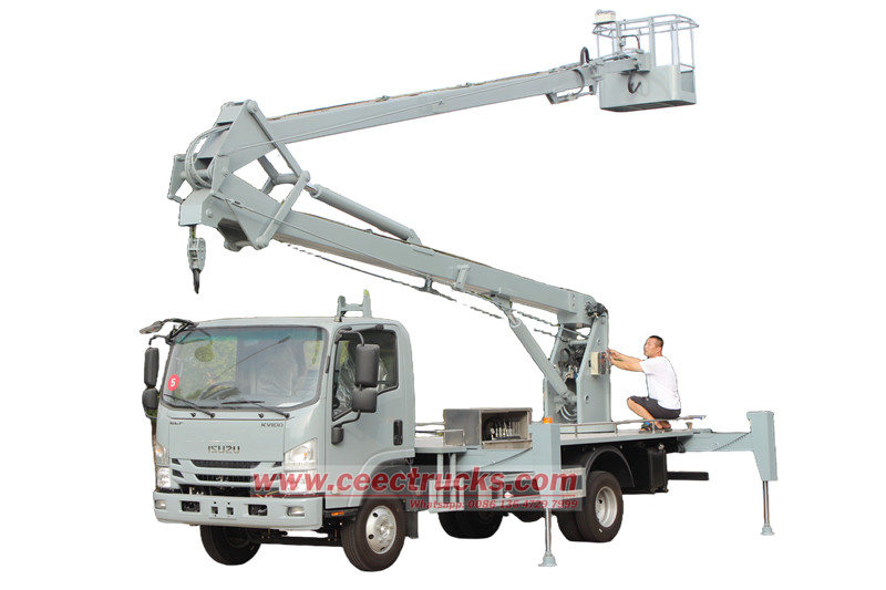 รถกระเช้าพับได้ อีซูซุ KV100 14ม.