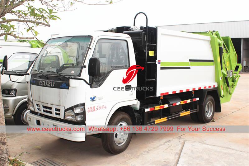 รถบรรทุกอัดขยะ ISUZU NKR 5 CBM ส่งออกไปยังฟิลิปปินส์