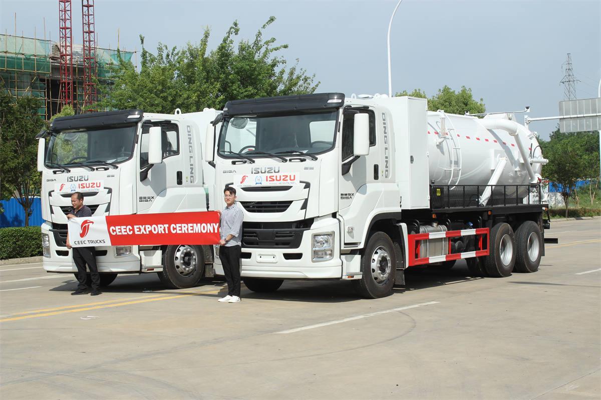 รถดูดสิ่งปฏิกูล ISUZU GIGA ขนาด 12,000 ลิตร สั่งทำพิเศษ พร้อมปั๊ม MORO