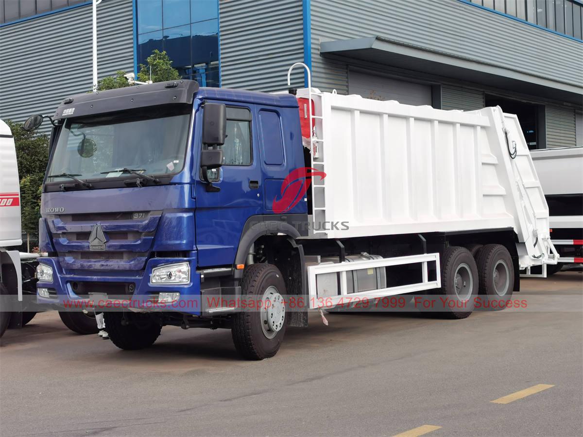 รถบรรทุกอัดขยะ HOWO 20 CBM ส่งออกโดย CEEC TRUCKS